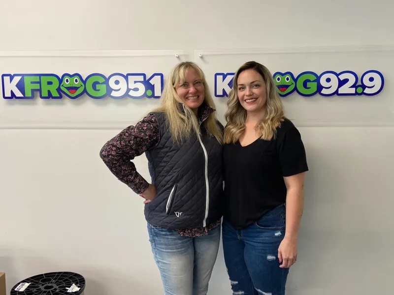 Dr. Danisha Keating at KFROG Radio with Pepper